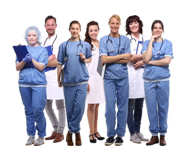 Set di medici su sfondo bianco
 - Foto, immagini