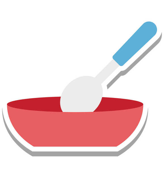 Soup Isolated Vector Icon editable - Vector, Image