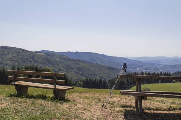 Panorama from Schweigmatt in the Black Forest to the Alps - Photo, Image