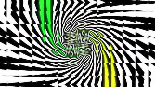 Absztrakt pszichedelikus illúzió Kaleidoszkóp háttér. Ultra Hd, 4k 3840 x 2160, hurok - Felvétel, videó