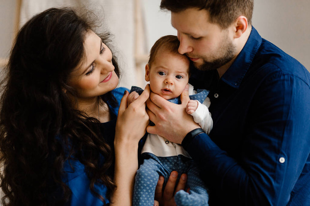 Happy young family with little baby boy - Foto, immagini