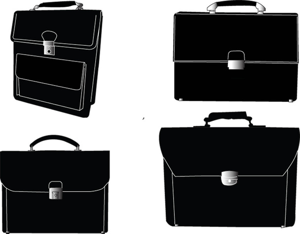 Business suitcase - Vector, Image