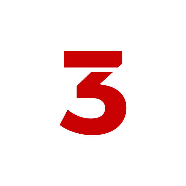 Logo vettoriale moderno numero 3. 3 numero di progettazione vettoriale
. - Vettoriali, immagini