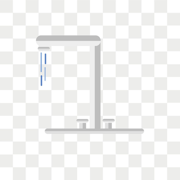 Icône vectorielle du robinet isolée sur fond transparent, concept de logo du robinet
 - Vecteur, image