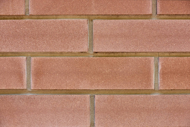 texture rugueuse de mur de brique rouge, fond plein cadre
    - Photo, image