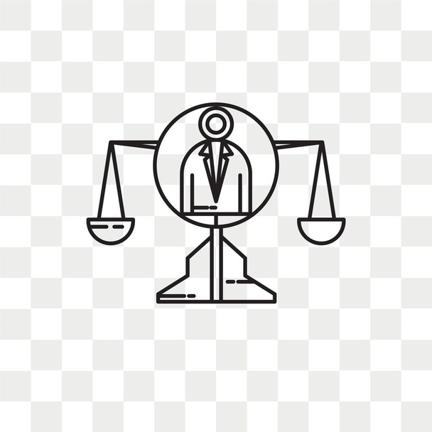 Balance-Vektor-Symbol isoliert auf transparentem Hintergrund, Balance-Logo-Konzept - Vektor, Bild