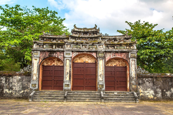 Imperial Minh Mang Tomb in Hue, Vietnam in a summer day - Фото, зображення