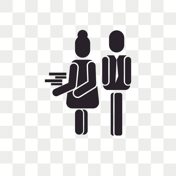Saydam arka plan üzerinde cinsel taciz logo kavramı izole cinsel taciz vektör simgesi - Vektör, Görsel