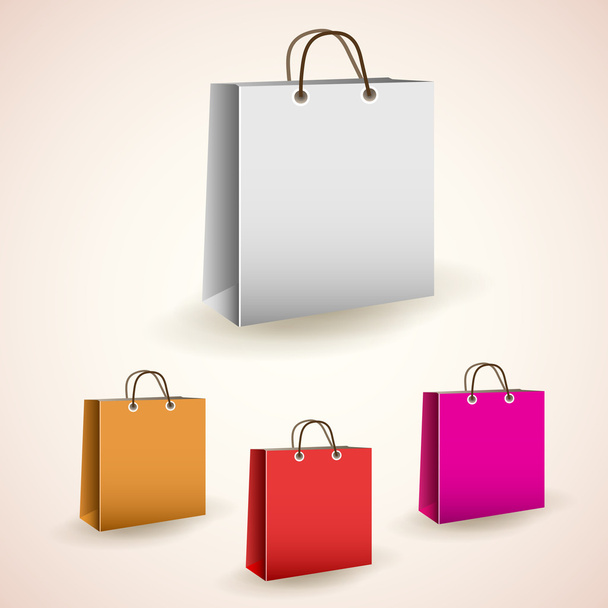 vektör renkli alışveriş torbaları - Vektör, Görsel