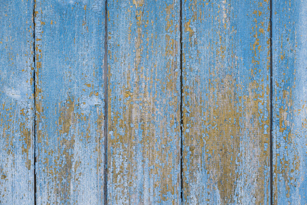 Textura de la antigua pared de tablas de madera turquesa
 - Foto, Imagen