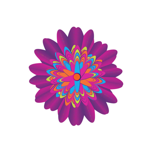 Космічні квітка пурпуровий
 - Вектор, зображення