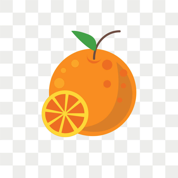 Oranje vector pictogram geïsoleerd op transparante achtergrond, oranje logo concept - Vector, afbeelding