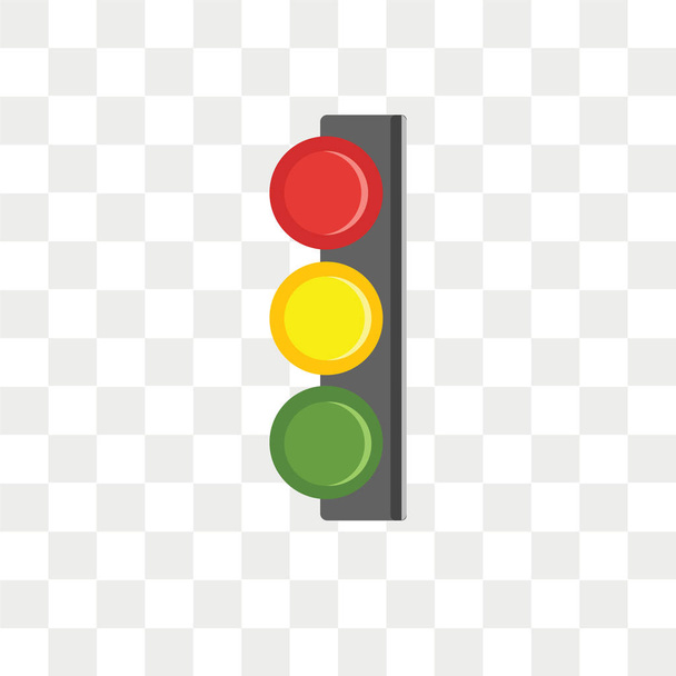 Traffic light vector icon isolated on transparent background, Traffic light logo concept - Vector, Image