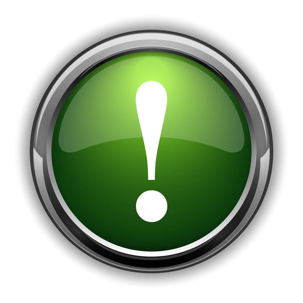 Attention icon. Attention website button on white background - Photo, Image