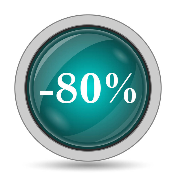80 percent discount icon - Φωτογραφία, εικόνα