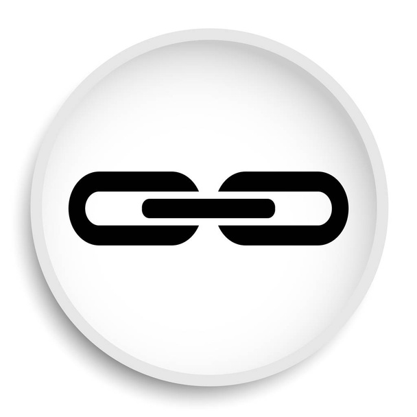 Link icon. Link website button on white background. - Photo, Image