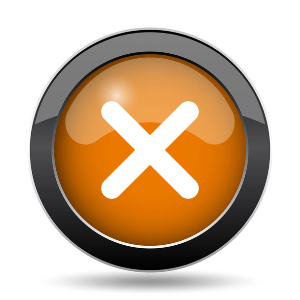 X κλείσιμο εικονίδιο. X κουμπί Κλείσιμο ιστοσελίδας σε λευκό φόντο - Φωτογραφία, εικόνα