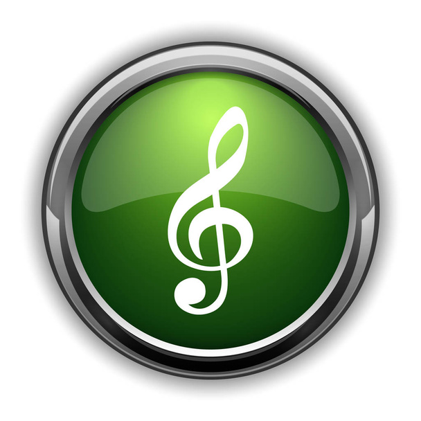 Піктограма музичної ноти. Кнопка веб-сайту музичної ноти на білому тлі
 - Фото, зображення
