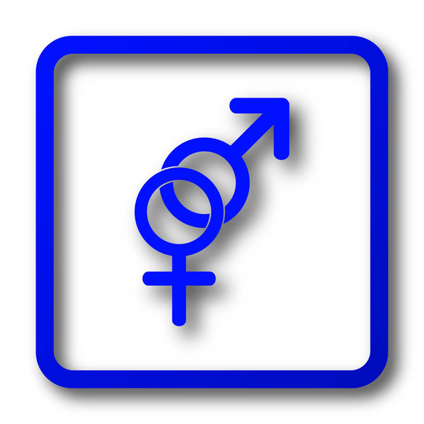 Sexsymbol. sex website-Taste auf weißem Hintergrund. - Foto, Bild