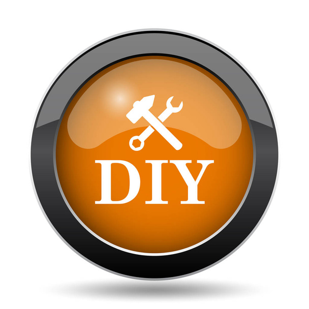 DIY pictogram. DIY website knop op witte achtergrond - Foto, afbeelding