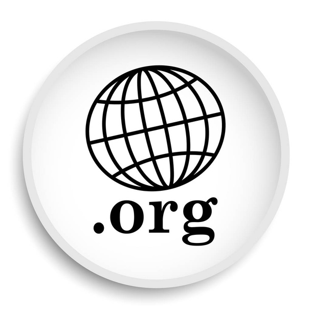 org ιστοσελίδα εικονίδιο κουμπί σε λευκό φόντο. - Φωτογραφία, εικόνα