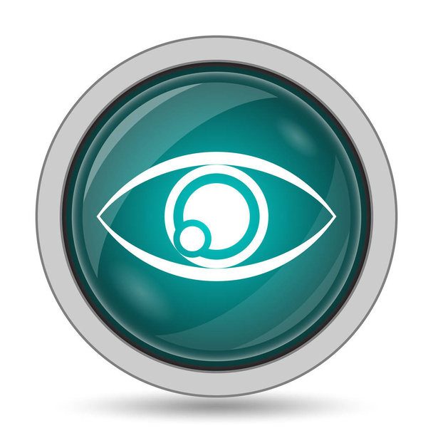 Eye icon, website button on white background - Photo, Image
