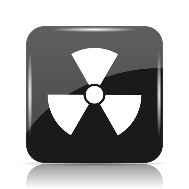 Radiation icon. Internet button on white background - Foto, afbeelding