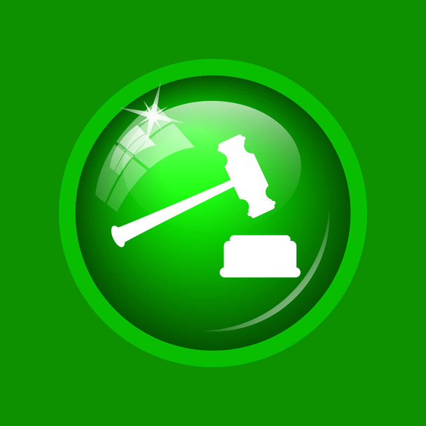 Judge hammer icon - Photo, Image