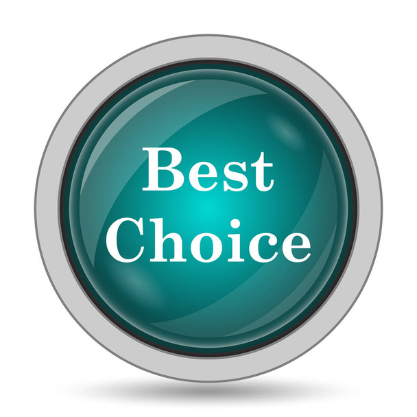Meilleure icône de choix, bouton de site Web sur fond blanc
 - Photo, image
