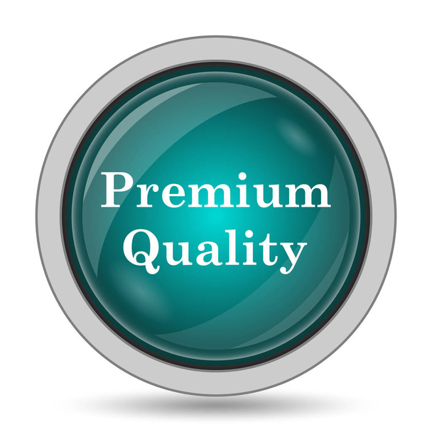 Icona di qualità premium, pulsante del sito web su sfondo bianco
 - Foto, immagini