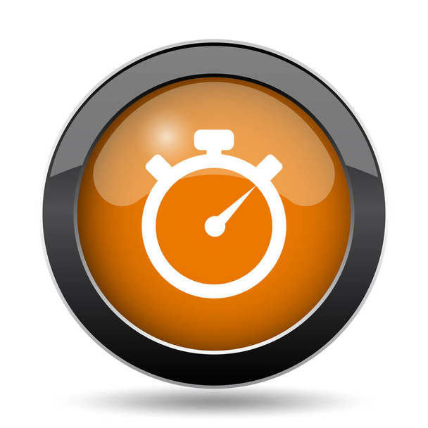 Timer icon. Timer website button on white background - Photo, Image