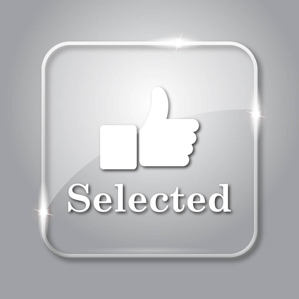 Вибрана піктограма. Прозора кнопка Інтернету на сірому фоні
 - Фото, зображення