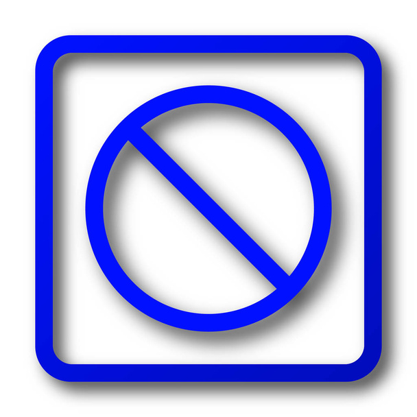 Verbotene Symbole. verbotene Website-Taste auf weißem Hintergrund. - Foto, Bild