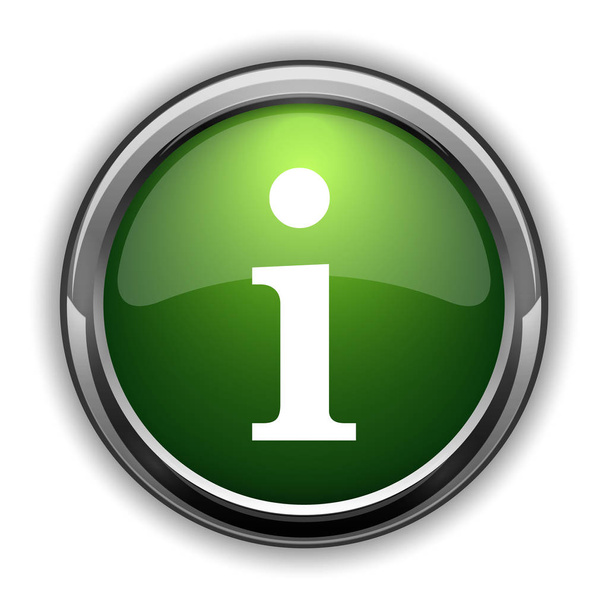 Info icon. Info website button on white background - Photo, Image