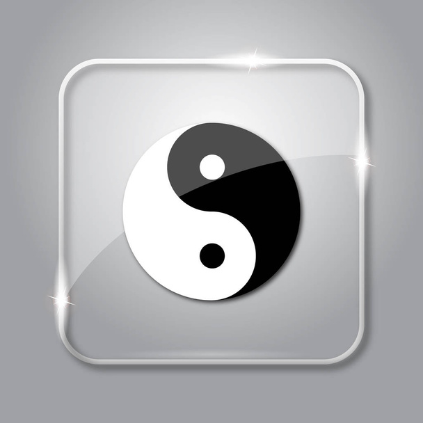 ying yang pictogram - Foto, afbeelding