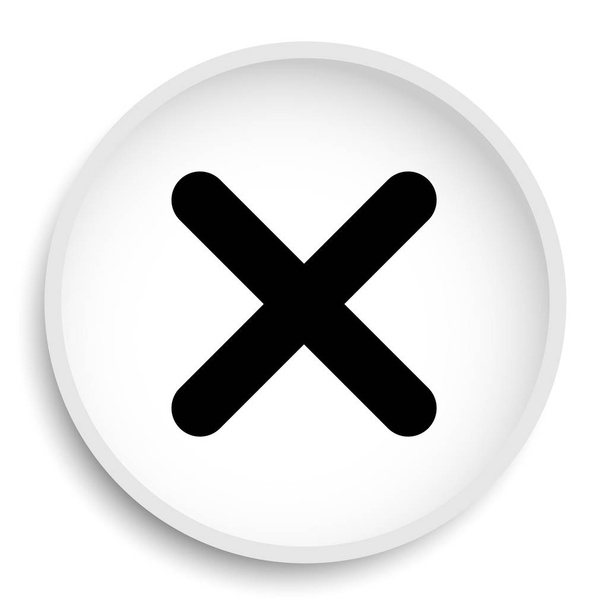 X close icon. X close website button on white background. - Photo, Image