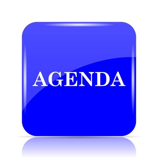Icône Agenda, bouton bleu du site sur fond blanc
 - Photo, image