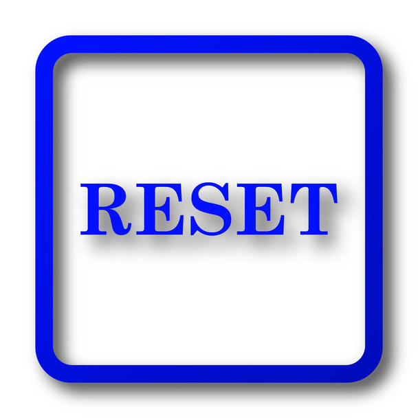 Reset pictogram. Website de resetknop op witte achtergrond. - Foto, afbeelding