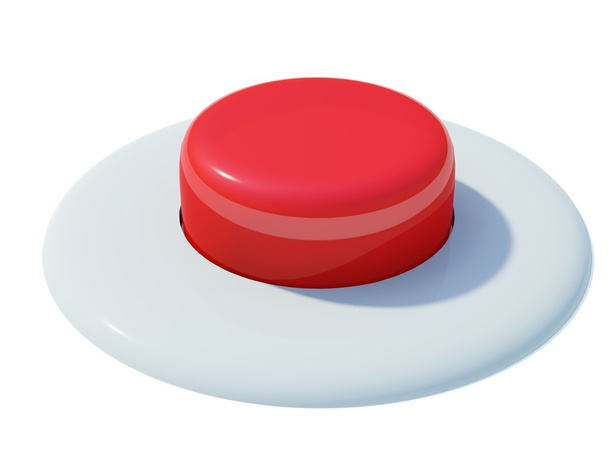 Glossy red button - Фото, изображение