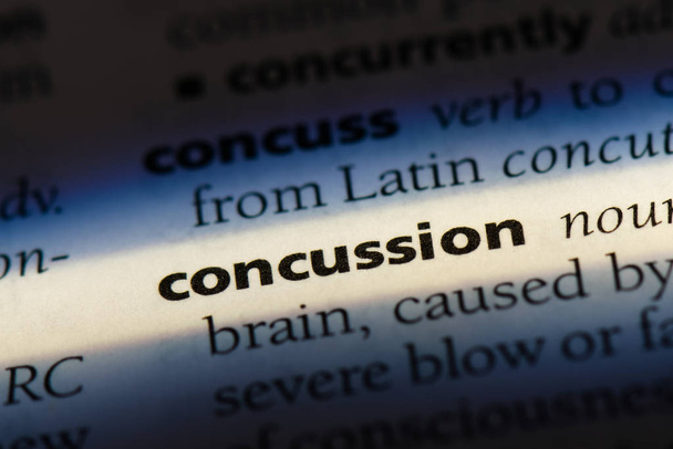 concussion word in a dictionary. concussion concept - Photo, Image