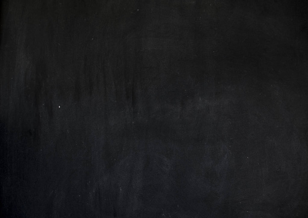 Blackboard chalkboard texture. Empty blank black chalk background with chalk traces. Photo for back to school theme - Photo, Image