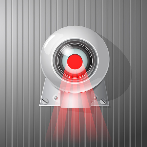 Surveillance camera, vector illustration - Vector, Image