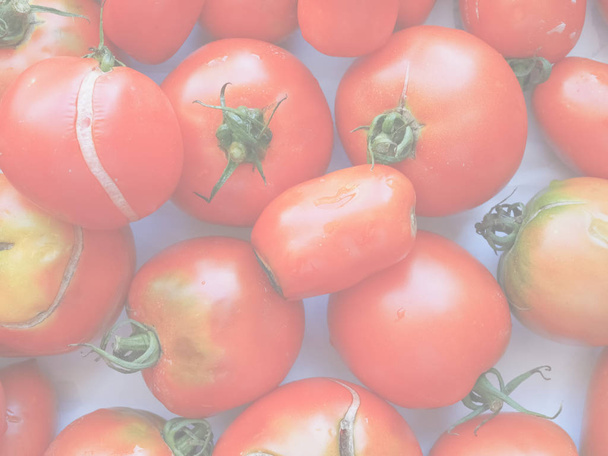 помідори (Solanum lycopersicum) овочі вегетаріанська та веганська їжа, ніжний м'який збіднений тон корисний як фон
 - Фото, зображення