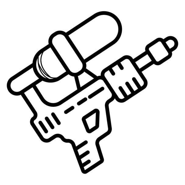 water gun icon glid - Vector, Image
