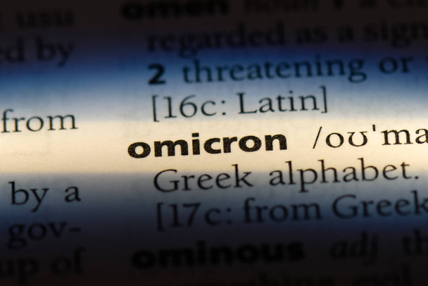 parola omicron in un dizionario. concetto di omicron
. - Foto, immagini