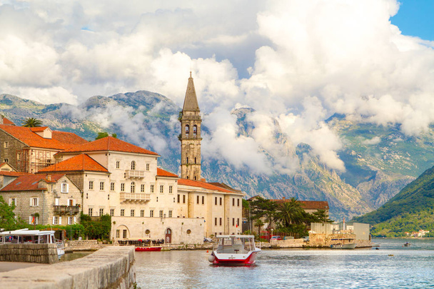 Cidade de Perast, Baía de Kotor Montenegro - Foto, Imagem