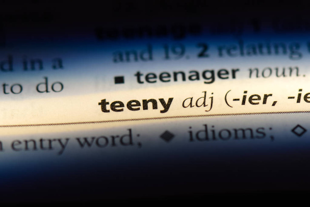 teeny word in a dictionary. teeny concept. - Photo, Image