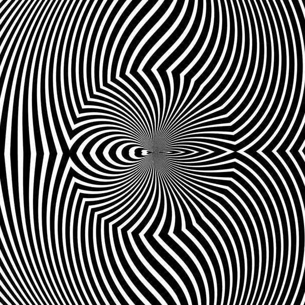 Arte óptico. Fondo de ilusión óptica. Fondo geométrico moderno. Diseño para papel pintado, envoltura, tela, fondo, telones de fondo, impresiones, pancartas
 - Foto, imagen