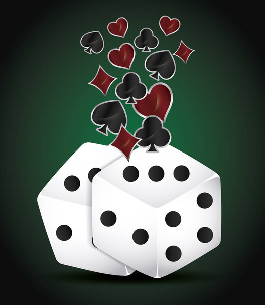 кубики и покер дизайн
 - Вектор,изображение