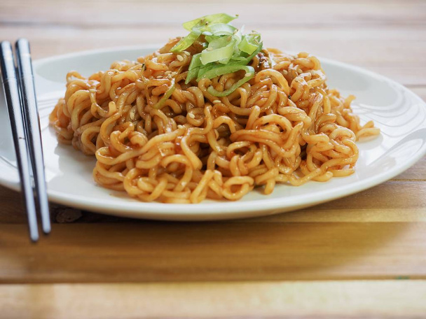 Asian food Bibim Ramen - Photo, Image